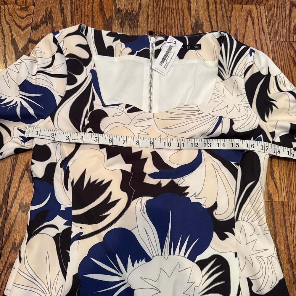Karen Millen Floral Printed Mini Dress Size 10 NWT - Picture 7 of 11